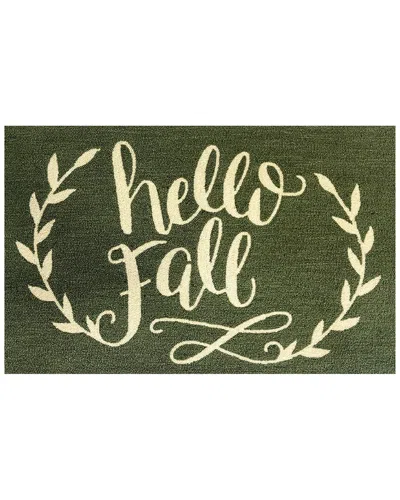 The Rug Market Hello Fall 24x36in Doormat In Green