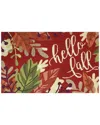 The Rug Market Hello Leaves 30x48 Doormat In Red