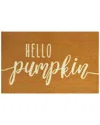 The Rug Market Hello Pumpkin 24x36in Doormat In Yellow