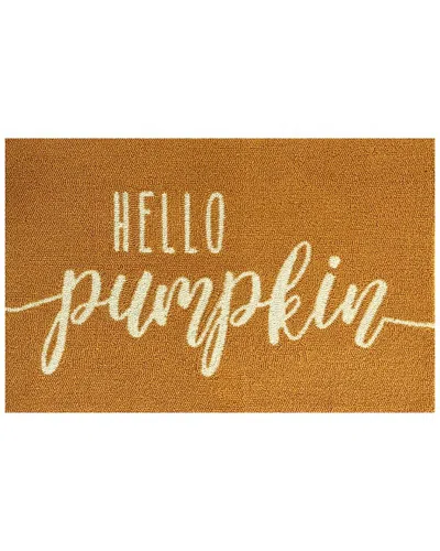 The Rug Market Hello Pumpkin 30x48in Doormat In Animal Print
