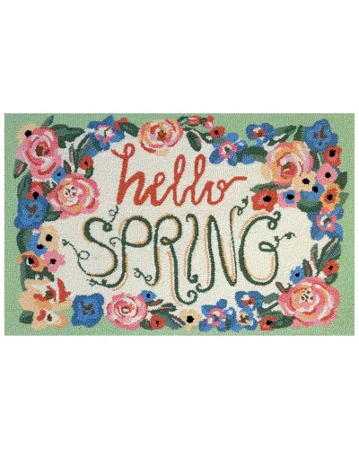 The Rug Market Hello Spring 24x36in Doormat In Green