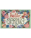 The Rug Market Hello Spring 24x36in Doormat In Green