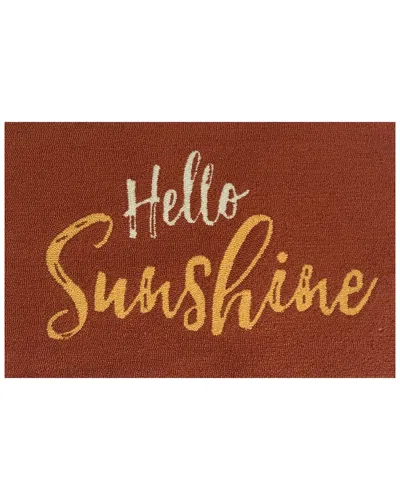 The Rug Market Hello Sunshine 24x36in Doormat In Multi