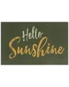 The Rug Market Hello Sunshine 30x48in Doormat In Green