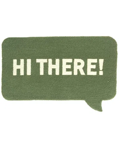 The Rug Market Hi There 24x36in Doormat In Green