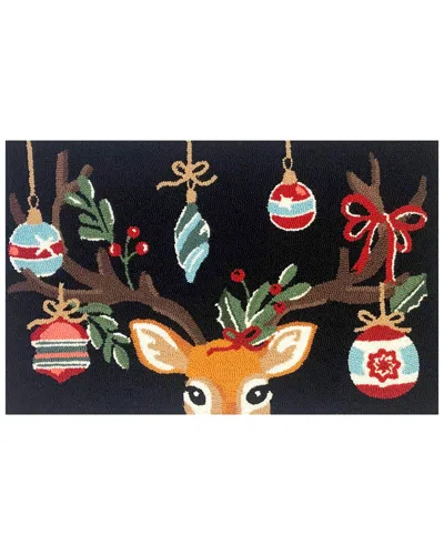 THE RUG MARKET THE RUG MARKET HOLIDAY DEER 24X36IN DOORMAT