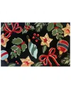 The Rug Market Holiday Icons 24x36in Doormat In Black