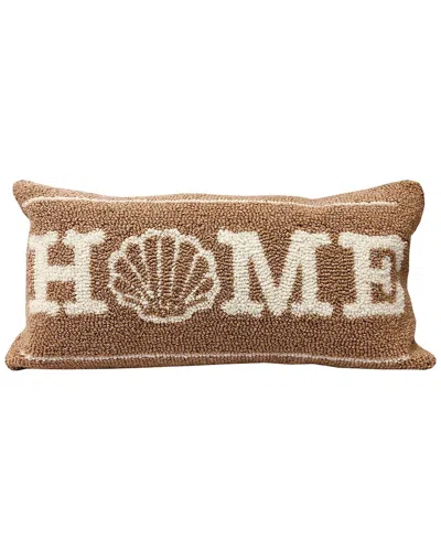 The Rug Market Home Shell 12x24in Pillow In Brown