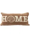 The Rug Market Home Shell 12x24in Pillow In Tan