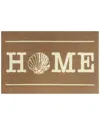 The Rug Market Home Shell 30x48in Doormat In Tan