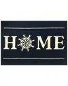 The Rug Market Home Ship Wheel 30x48in Doormat In Indigo