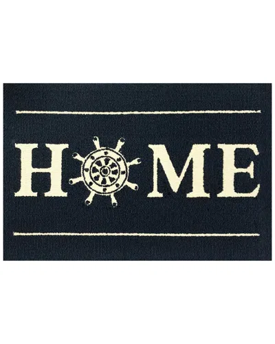 The Rug Market Home Ship Wheel Indoor/outdoor Doormat In Blue