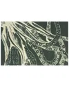 The Rug Market Juniper Octopus 30x48in Doormat In Aqua