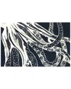 The Rug Market Juniper Outline 30x48in Doormat In Indigo