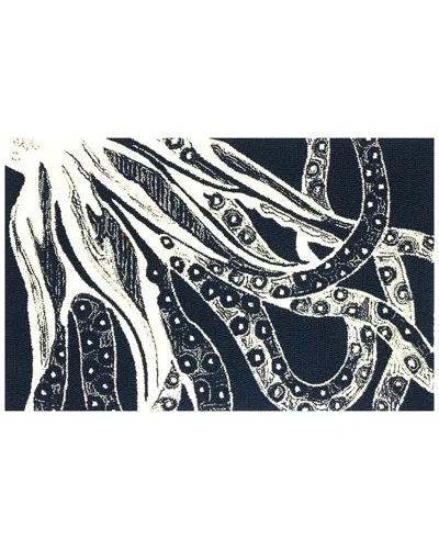 The Rug Market Juniper Outline 30x48in Doormat In Indigo