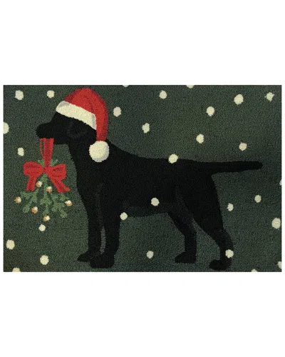The Rug Market Lab Santa 24x36in Doormat In Green