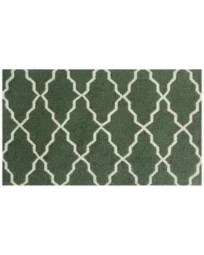 The Rug Market Lattice 30x48in Doormat In Green
