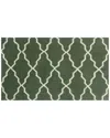 The Rug Market Lattice Indoor/outdoor Doormat In Green