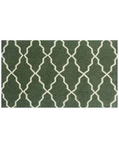 The Rug Market Lattice Indoor/outdoor Doormat In Green