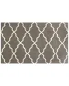 The Rug Market Lattice Indoor/outdoor Doormat In Grey