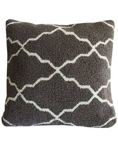 The Rug Market Lattice Indoor/outdoor Pillow In Gold