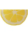 The Rug Market Lemon Slice Indoor/outdoor Doormat In Yellow