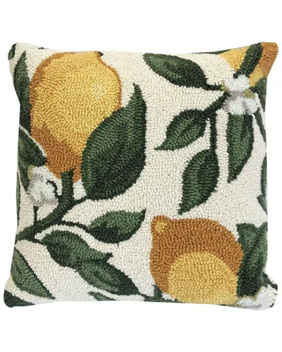 The Rug Market Lemon Vine 18x18in Pillow In Cream