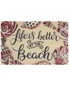 The Rug Market Life's A Beach 30x48in Doormat In Cream