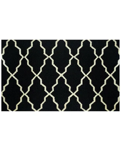 The Rug Market Link Lattice Indoor/outdoor Doormat In Black