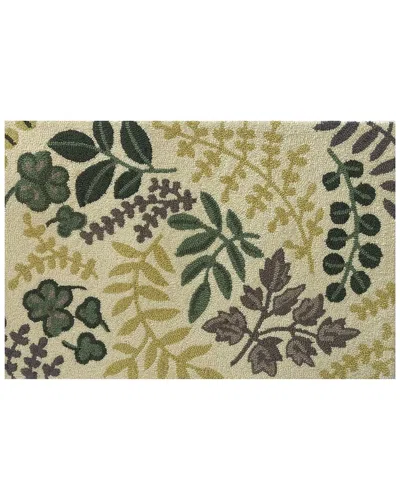 The Rug Market Lucky Fern 30x48in Doormat In Cream