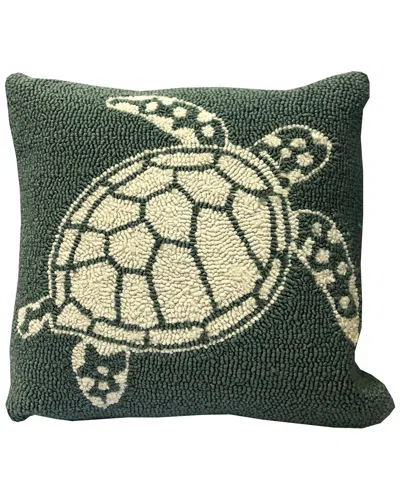 The Rug Market Multi Turtle Indoor/outdoor Pillow In Blue