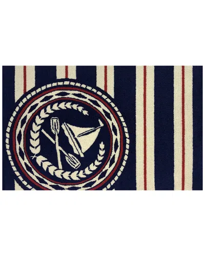 The Rug Market Nautical Boat Oars 30x48in Doormat In Blue