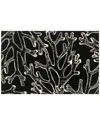 The Rug Market Outline Indoor/outdoor Doormat In Black