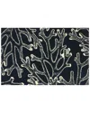 The Rug Market Outline Indoor/outdoor Doormat In Blue