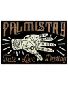 The Rug Market Palmistry 24x36in Doormat In Black