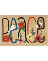 The Rug Market Peace 30x48in Doormat In Tan