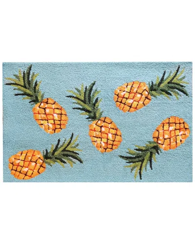 The Rug Market Pineapple Toss 24x36in Doormat In Sky