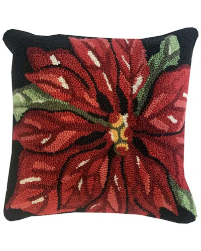 The Rug Market Poinsettia 18x18in Pillow In Multicolor