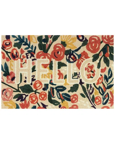 The Rug Market Reba Hello 30x48in Doormat In Multi