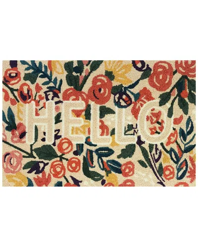 The Rug Market Reba Hello Indoor/outdoor Doormat In Brown