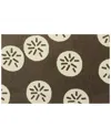The Rug Market Sand Dollar 30x48in Doormat In Taupe