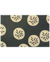 The Rug Market Sand Dollar Indoor/outdoor Doormat In Blue