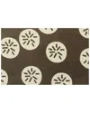 The Rug Market Sand Dollar Indoor/outdoor Doormat In Brown