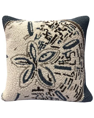 The Rug Market Sand Dollar Indoor/outdoor Pillow In Brown