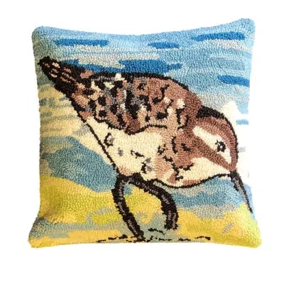 The Rug Market Sand Piper Pillow Size 18x18 In Multi