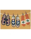 The Rug Market Sandals 24x36in Doormat In Yellow