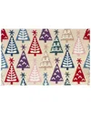 The Rug Market Scandi Trees 24x36in Doormat In Cream