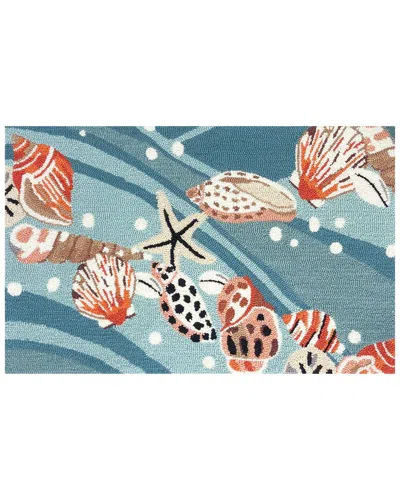The Rug Market Sea Floor 24x36in Doormat In Blue
