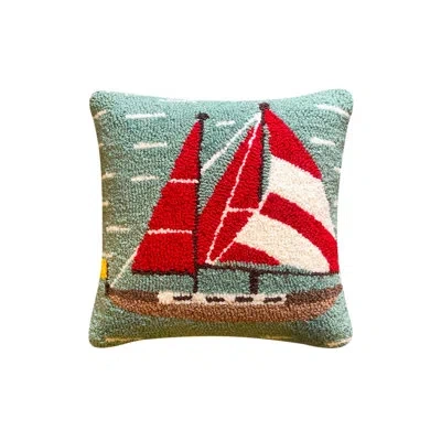 The Rug Market Seas The Day Pillow Size 16"x16" In Multi