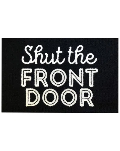 The Rug Market Shut The Front Door 24x36in Doormat In Black